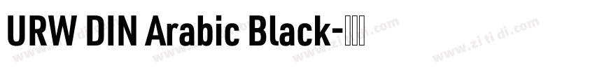 URW DIN Arabic Black字体转换